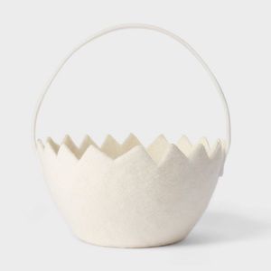 NEW Spritz White Egg Shell Basket